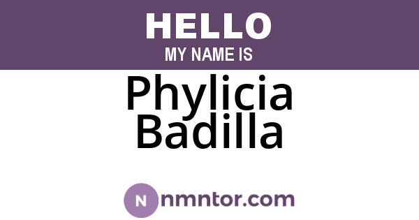 Phylicia Badilla