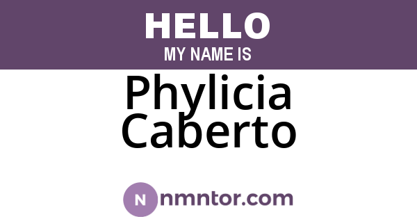 Phylicia Caberto