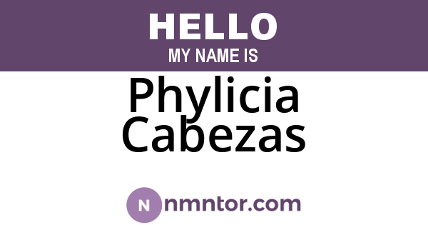 Phylicia Cabezas