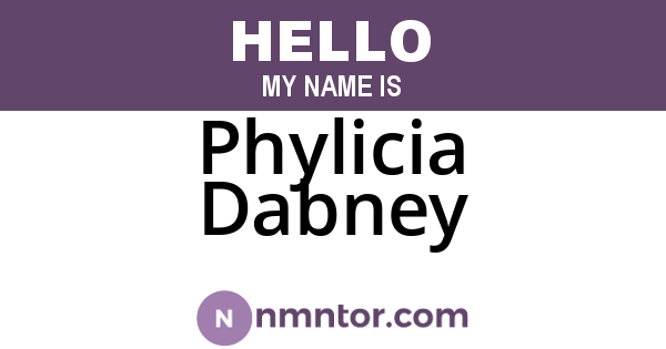Phylicia Dabney