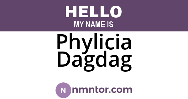 Phylicia Dagdag