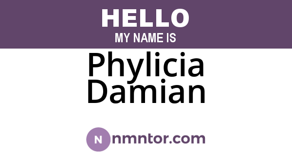 Phylicia Damian
