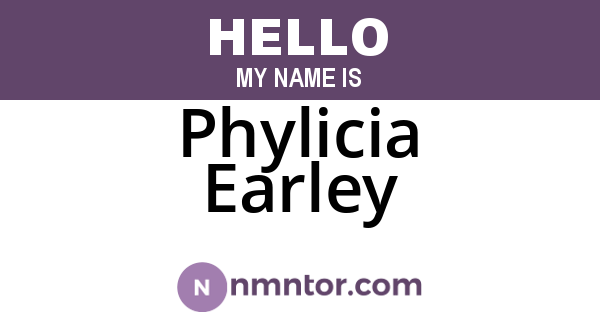 Phylicia Earley