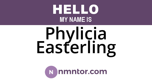 Phylicia Easterling