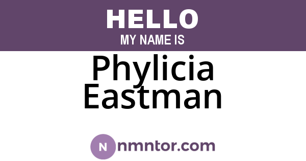 Phylicia Eastman