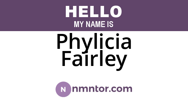 Phylicia Fairley
