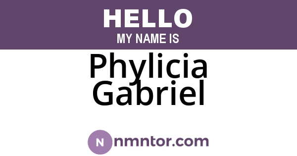 Phylicia Gabriel