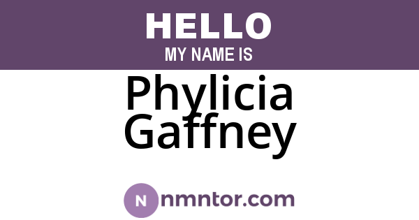 Phylicia Gaffney