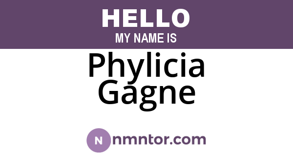 Phylicia Gagne