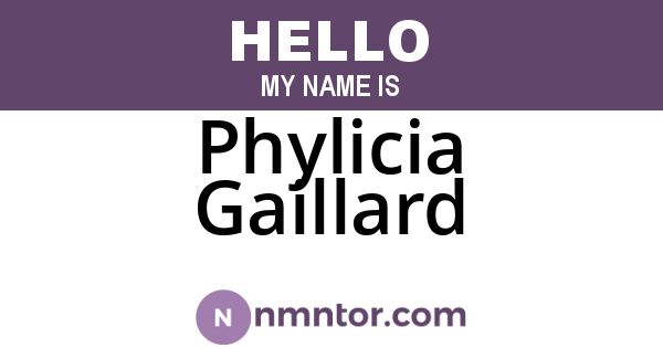 Phylicia Gaillard