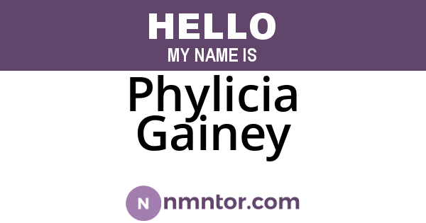 Phylicia Gainey