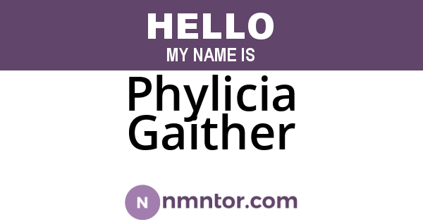 Phylicia Gaither