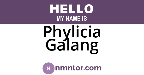 Phylicia Galang