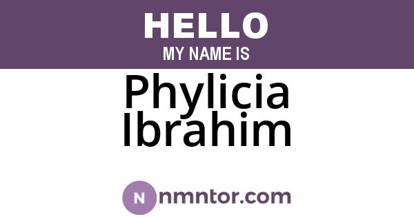 Phylicia Ibrahim