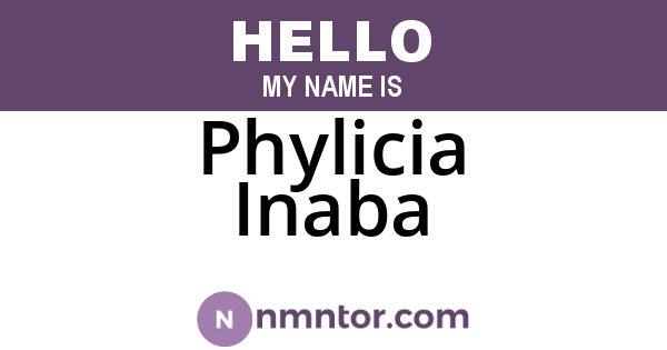Phylicia Inaba