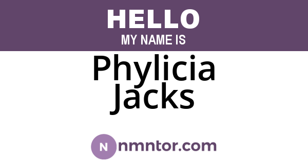 Phylicia Jacks