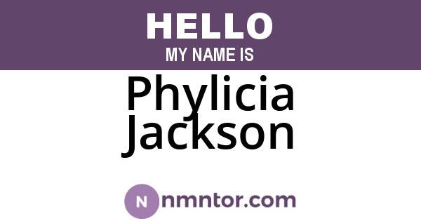 Phylicia Jackson