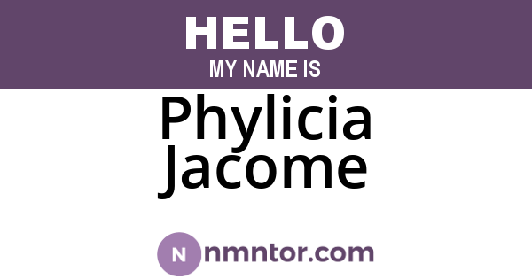 Phylicia Jacome