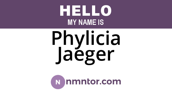 Phylicia Jaeger