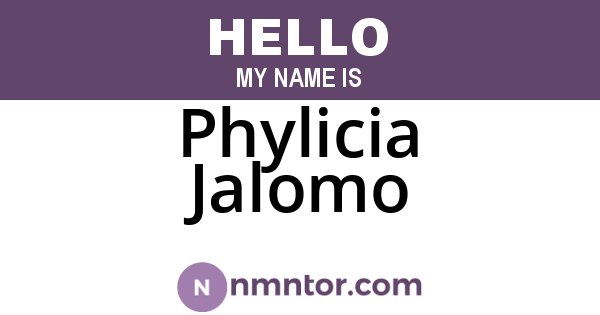 Phylicia Jalomo