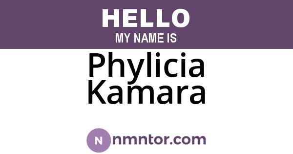 Phylicia Kamara