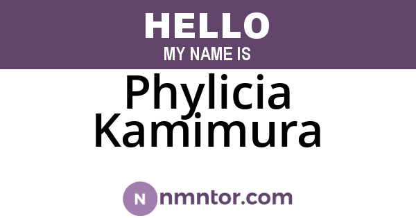 Phylicia Kamimura