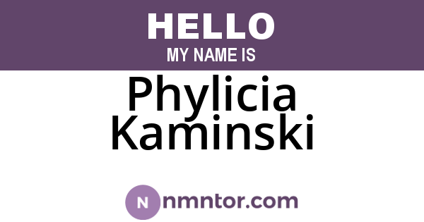 Phylicia Kaminski
