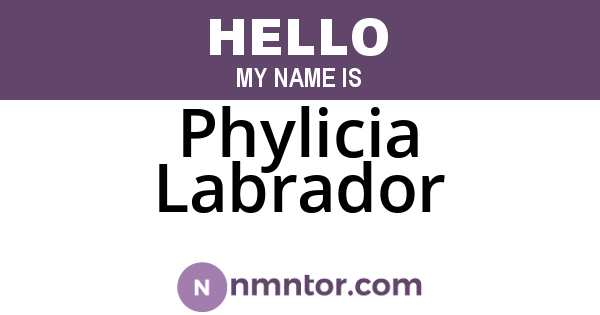 Phylicia Labrador
