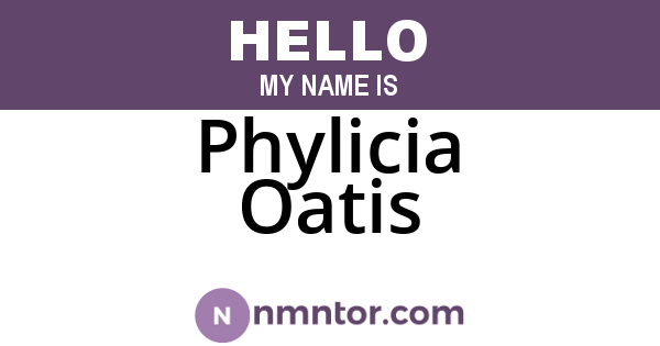 Phylicia Oatis