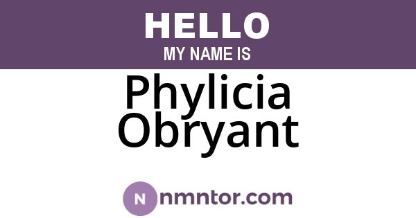 Phylicia Obryant