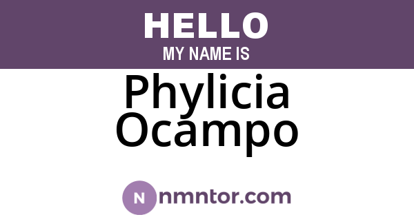 Phylicia Ocampo