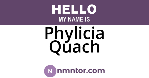 Phylicia Quach