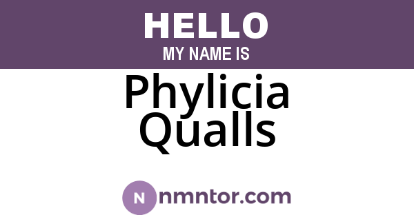 Phylicia Qualls