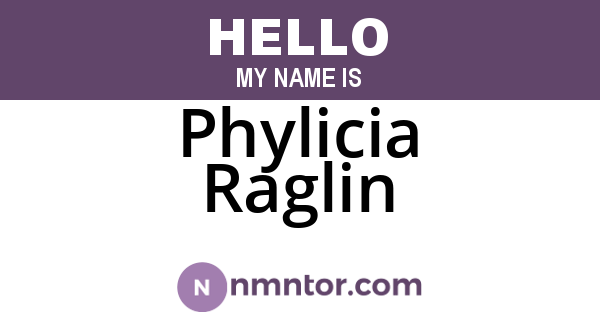 Phylicia Raglin