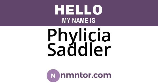 Phylicia Saddler
