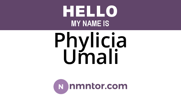 Phylicia Umali