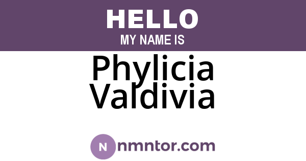 Phylicia Valdivia