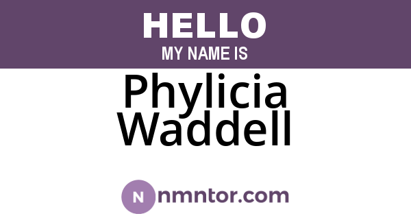 Phylicia Waddell