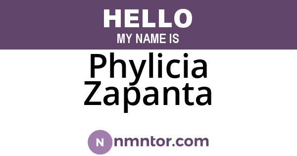 Phylicia Zapanta