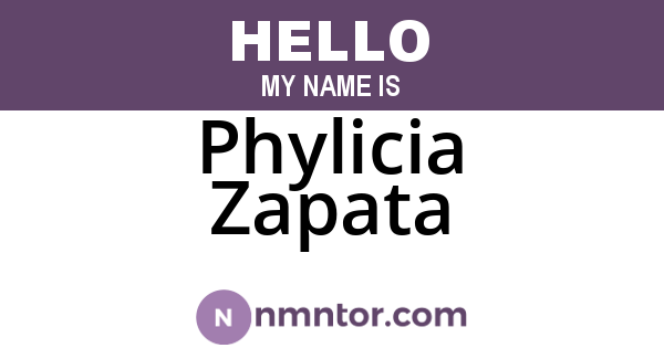 Phylicia Zapata