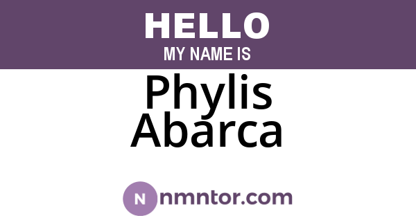 Phylis Abarca