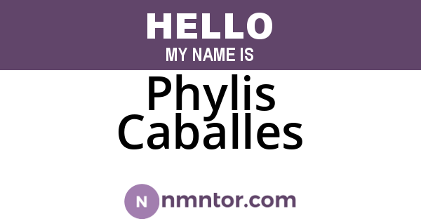 Phylis Caballes