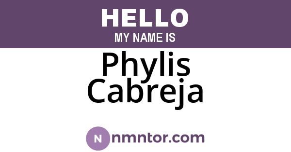 Phylis Cabreja