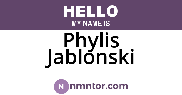 Phylis Jablonski