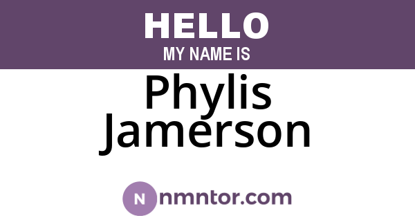 Phylis Jamerson