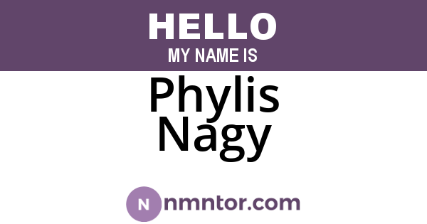 Phylis Nagy