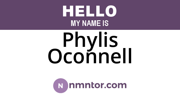 Phylis Oconnell