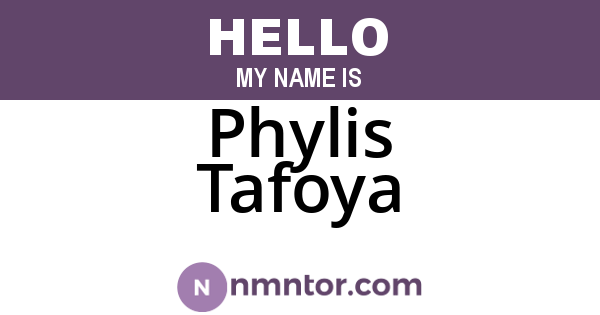 Phylis Tafoya