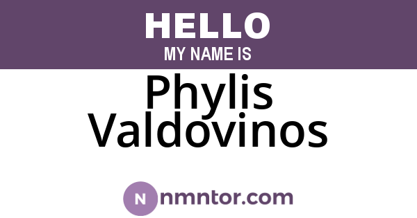 Phylis Valdovinos