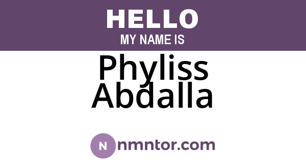 Phyliss Abdalla